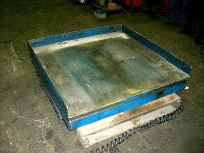 2000 lb. southworth hydraulic lift table, LS2-60(19803)