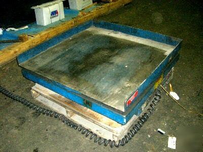 2000 lb. southworth hydraulic lift table, LS2-60(19803)