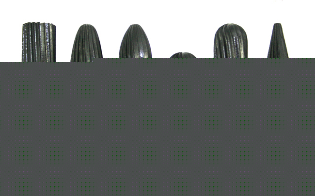 24 pc steel burr bur set 1/4