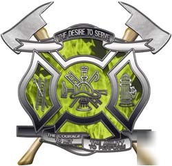 Firefighter decal reflective 4