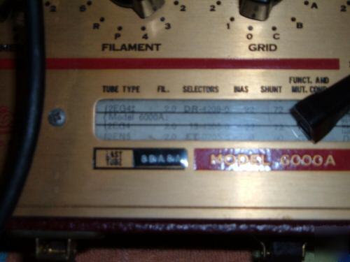 Hickok model 6000A vintage tube tester / one-owner