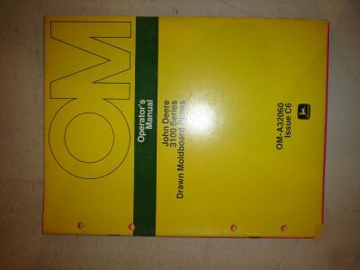 John deere 3100 drawn moldboard plow operators manual