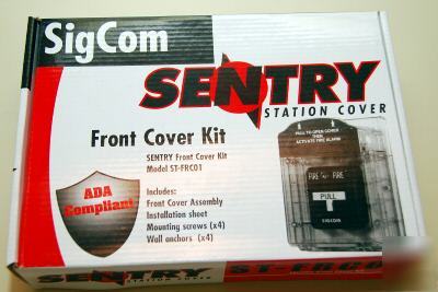 Lot of 2 sentry fire alarm pull station covers, sigcom