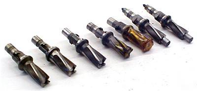 Lot of 7 hss spot facers ~ 9/16