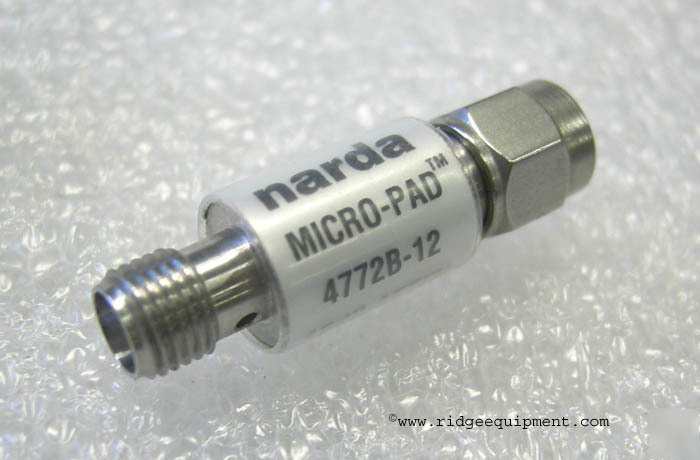 Narda 4772B-12 micro-pad 12DB attenuator 1GHZ 2W sma