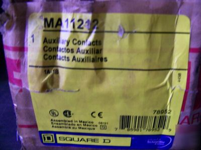 New square d MA11212 auxillary contacts circuit breaker