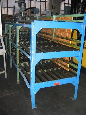 Streamliner die storage rack w/ rollers