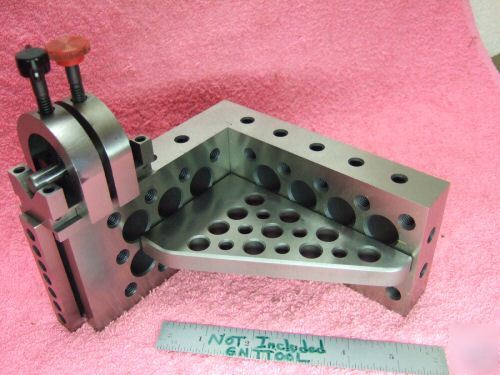 Toolmaker knee with adjustable vblock and 2 clamps wow 