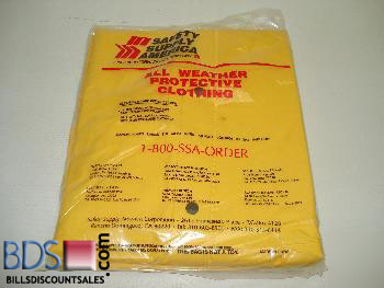 Safety supply america large pvc non-conductive rain sui