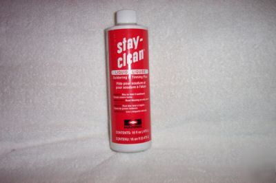 Stay-clean liquid soldering flux 16 oz. bottle