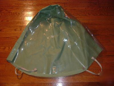 Vintage wheeler protective apparel plastic hood mask