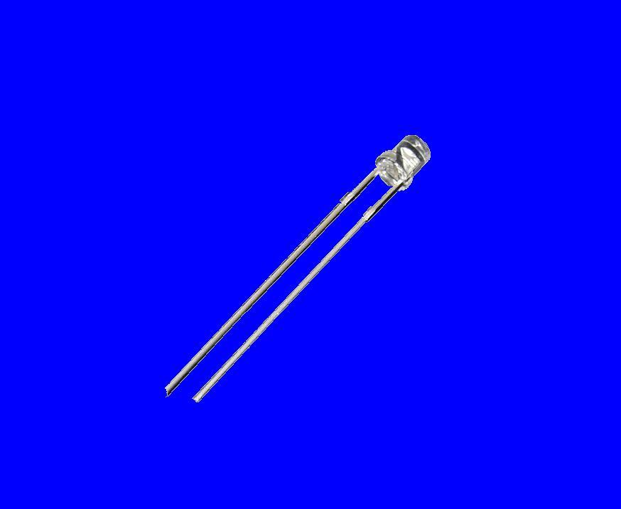 20X 3MM blue wide angle flat top led free resistors