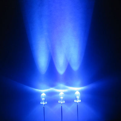 Blue led set of 1000 super bright 5MM 13000MCD+ f/r