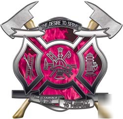 Firefighter decal reflective 2