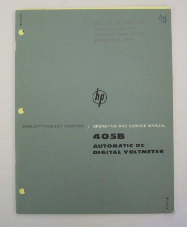 Hp / agilent 405B op/service manual - $5 shipping 