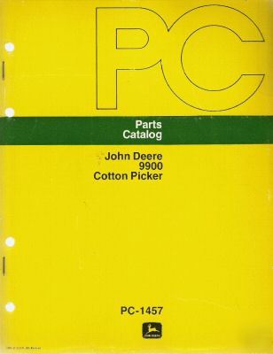 Jd op's, parts & tech manual for 9900 cotton picker