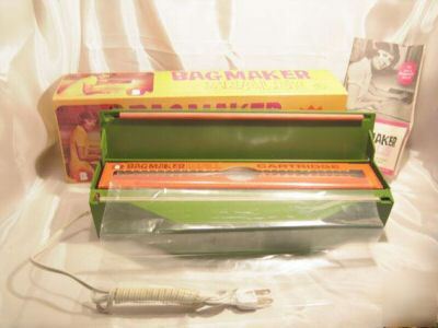 New bag maker sealer plastic bagmaker vintage retro