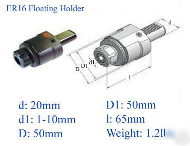 New zurn vdi 20 turning tool ER16 floating holder