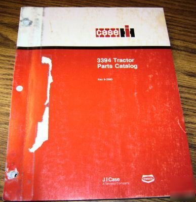 Case ih dealers 3394 tractor parts catalog book manual 
