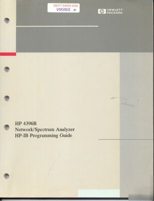 Hp 4396B hp-ib programming guide