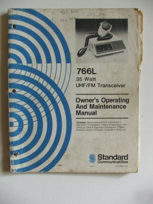 Standard communications 766L uhf transceiver manual 