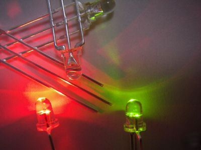 200PCS,3MM dual color red/green flashing 3-pin led,RG3L