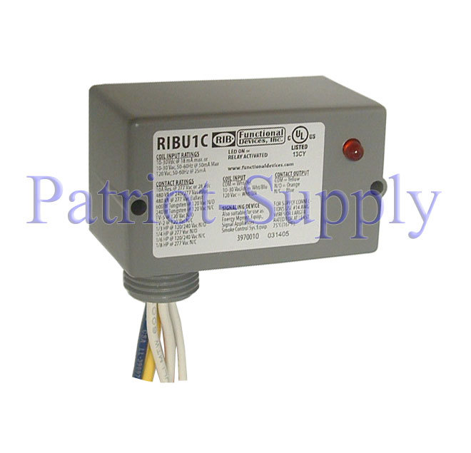 Universal 24/120V RIBU1C relay in a box hvac control 