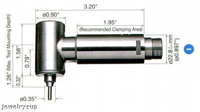 Nsk E3000 series 90 degree angle spindle ra-100 0.897