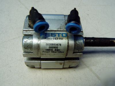 Festo pneumatic short stroke cylinder m/n: advu-20-5-pa