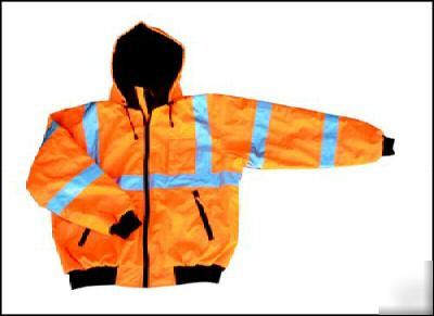 Hi-viz class iii orange jacket - 4XLG