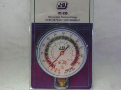 J/b refrigeration compound gauge 0-30 hg 0-350 pai