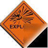 Explosive sign-adh.vinyl-100X100MM(ha-010-ab)