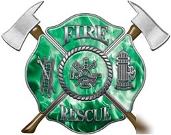 Firefighter decal reflective 12