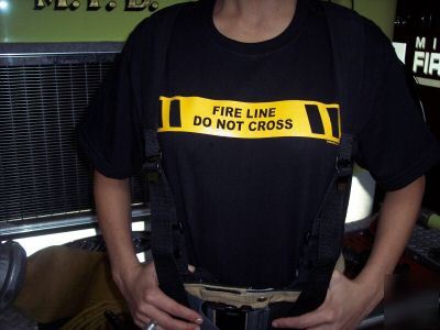 Firefighter emt paramedic ems fire line t shirt medium