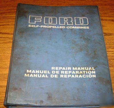 Ford 640 & 630 combine service shop repair manual book 