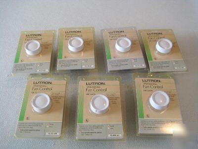 New 7 lutron fandial fan controls, fs-5FH-wh, 5 amp max