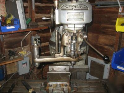 Rare bridgeport m head profiling attachment