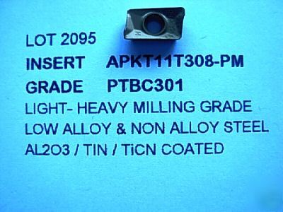APKT160408-pf carbide inserts # 2097 3 lots of 10 pcs