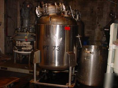Dedietrich glass lined receiver tank, 100 gallon 