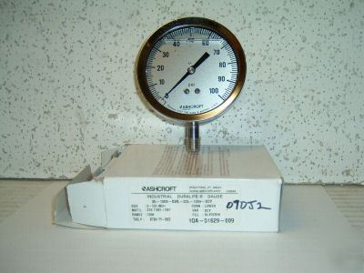 Gauge ashcroft 0-100# face 3 1/2