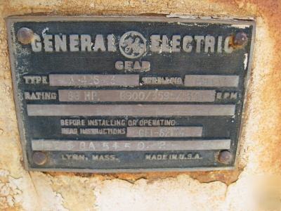 General electric a-425-13 gear increaser /reducer 86 hp