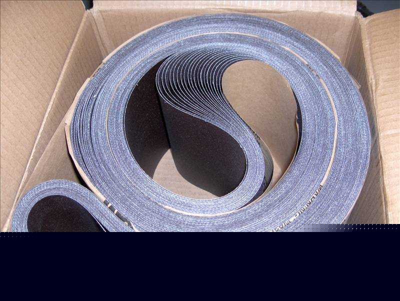 Lot of 20 3M uncoated clo yfwt sanding belts 6