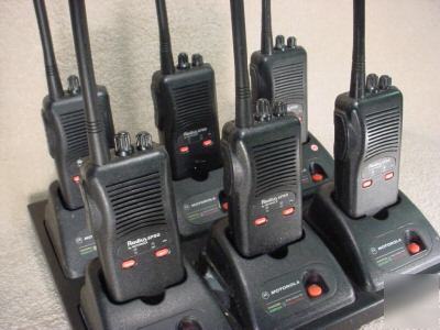 Lot of 6 motorola 2 channel vhf SP50 portable radios