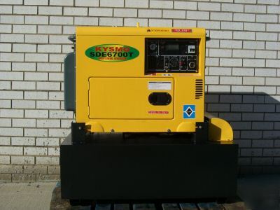New 6500W with big gas tank diesel generator 250 hours 