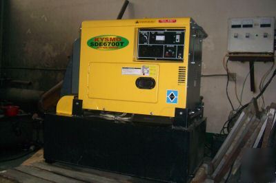 New 6500W with big gas tank diesel generator 250 hours 