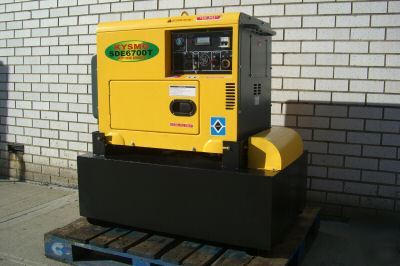 New 6500W with big gas tank diesel generator 250 hours 