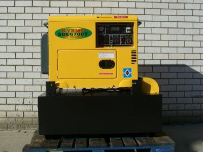 New 6500W with big gas tank diesel generator 250 hours 