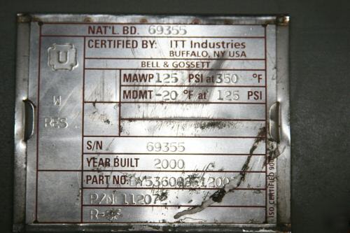 New bell & gossett rolairtrol air separator r-8F 