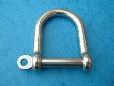 New brand 12MM stainless steel 316 wide jaw shackles