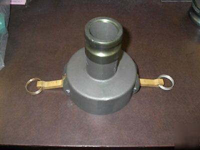 New cam lock adapter 4 inch to 2 inch od green military 